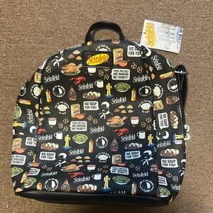 Seinfeld Black Backpack with show quotes